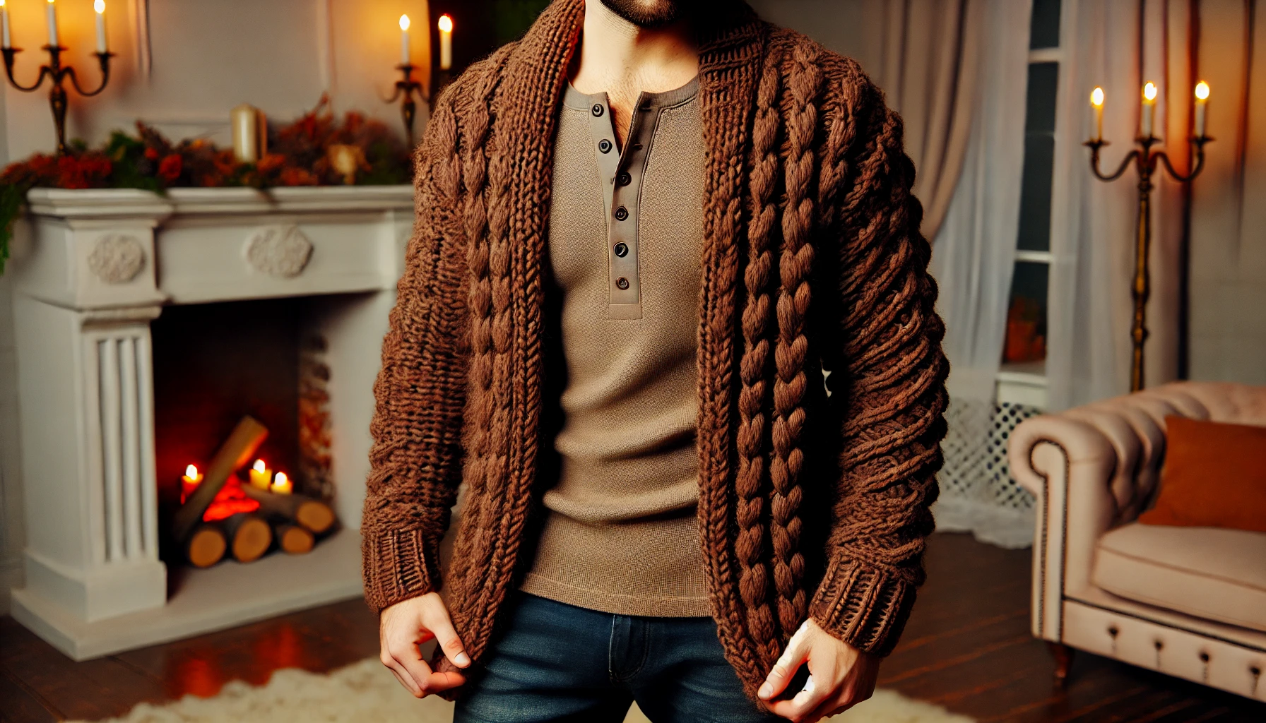 Fashionable Men With Cardigan Outfit Ideas - 01