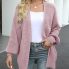 Women's Oversized Long Sleeve Cardigan with Open Front Pockets 3